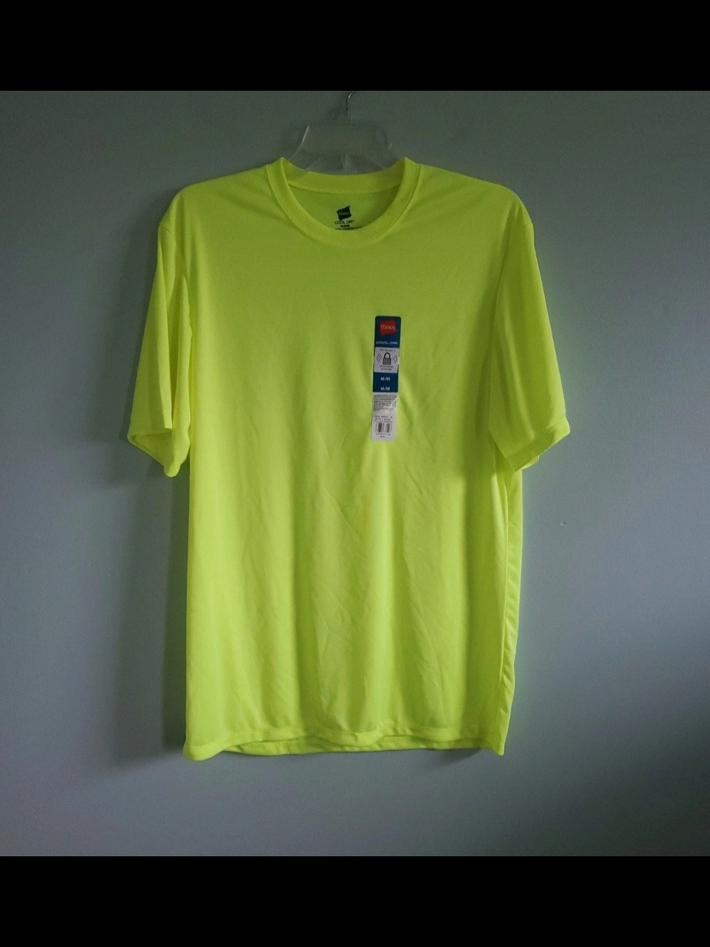 Hanes Neon Yellow Short Sleeve Performance Tee